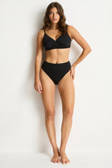 Eco Essentials Twist Front DD/E Bra / Sea Level Eco essentials black