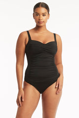 Eco Essentials Twist Front Tankini / Sea Level Eco essentials black