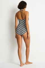 Costa U Bar Bandeau One Piece / Sea Level Costa print