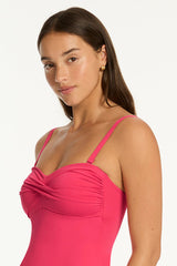 Essentials Edit Twist Bandeau One Piece / Sea Level Eco essentials roseberry
