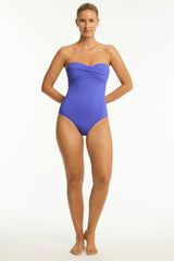 Essentials Edit Twist Bandeau One Piece / Sea Level Eco essentials iris