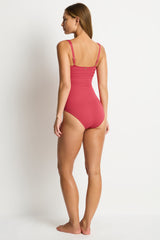 De Luxe Square Neck Bralette One Piece / Sea Level De luxe rouge