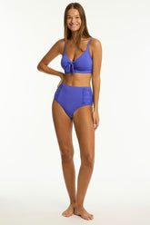 Essentials Edit Tie Front DD/E Bralette / Sea Level Eco essentials iris