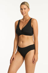 Eco Essentials G Cup Cross Front Bra / Sea Level Eco essentials black
