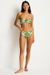 Veridian U Bar Bandeau / Sea Level Veridian moss