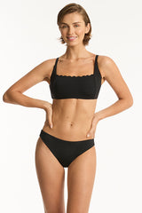 Scallop Square Neck Bralette / Sea Level Scallop