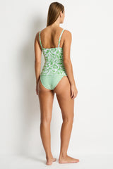Reef Cross Front Tankini / Sea Level Reef matcha