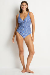 Solara Cross Front Tankini / Sea Level Solara blue
