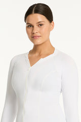 Eco Essentials Long Sleeve Rash Vest / Sea Level Eco essentials white