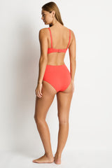 Essentials Edit High Waist Gathered Side Pant / Sea Level Eco essentials tango