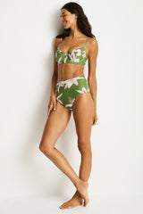 Veridian High Waist Pant / Sea Level Veridian moss