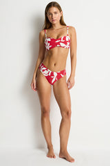 Leilana Mid Bikini Pant / Sea Level Leilana sangria