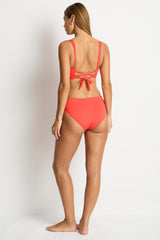 Essentials Edit Twist Mid Bikini Pant / Sea Level Eco essentials tango