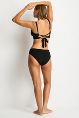 Essentials Edit Twist Mid Bikini Pant / Sea Level Eco essentials black