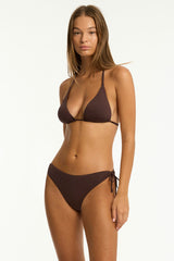 Essentials Edit Tie Side Cheeky Pant / Sea Level Eco essentials cocoa