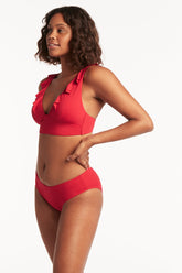 Eco Essentials Regular Bikini Pant / Sea Level Eco essentials red