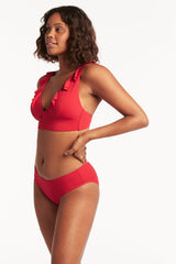 Eco Essentials Regular Bikini Pant / Sea Level Eco essentials red