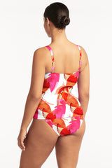 Sublime Twist Front Tankini / Sea Level Sublime flame