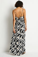 Costa Bandeau Maxi Dress / Sea Level Costa print