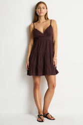 Ripples Cami Beach Dress / Sea Level Ripples cocoa