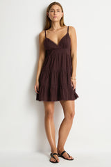 Ripples Cami Beach Dress / Sea Level Ripples cocoa