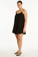 Sunset Short Sundress / Sea Level Sunset black