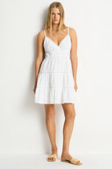 Ripples Cami Beach Dress / Sea Level Ripples white