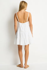 Ripples Cami Beach Dress / Sea Level Ripples white