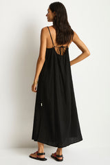 Sunset Tie Back Sundress / Sea Level Sunset black
