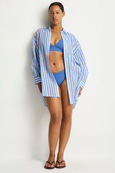 Vacay Cruise Shirt / Sea Level Vacay chambray