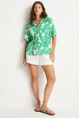 Palmera Resort Bowling Shirt / Sea Level Palmera green