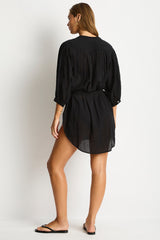 Salt Boho Shirt / Sea Level Salt black