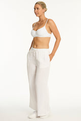 Sunset Beach Pant / Sea Level Sunset white