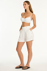 Shore Linen Boat Short / Sea Level Shore linen white
