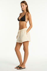 Tidal Linen Boxer Short / Sea Level Tidal linen vanilla