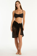Castaway Mid Length Mesh Wrap / Sea Level Castaway black