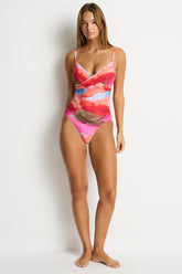 Cabo Cross Front Scoop Back One Piece / Sea Level Cabo