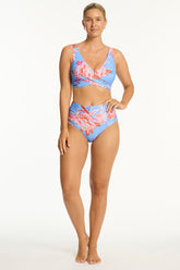 Indochine G Cup Cross Front Bra / Sea Level Indochine light blue