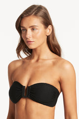 Honeycomb U Bar Bandeau / Sea Level Honeycomb black
