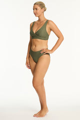 Caracus Cross Front Multifit Bra / Sea Level Caracus khaki