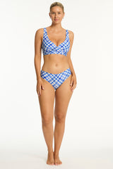 Somerset Cross Front Multifit Bra / Sea Level Somerset denim blue