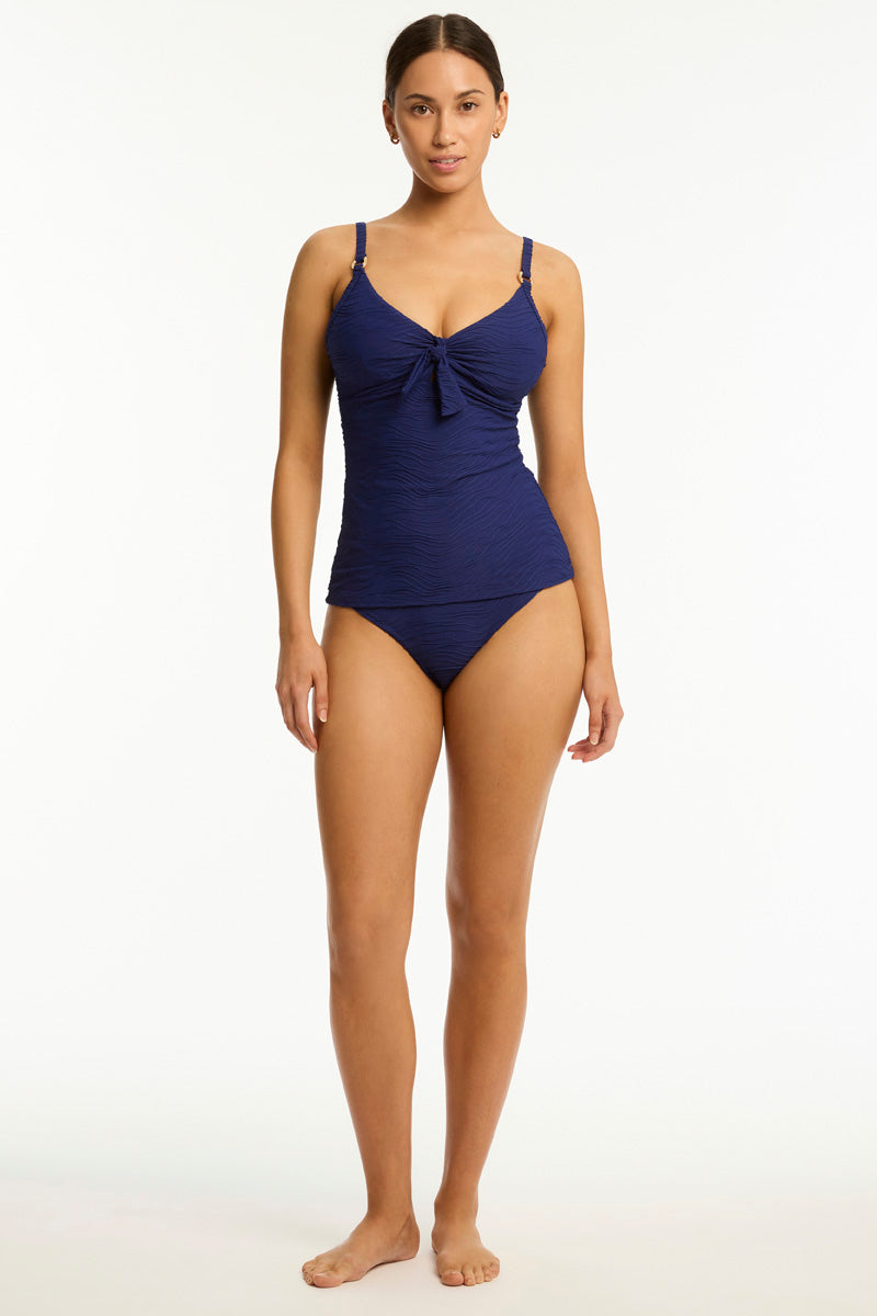 De Soleil Tie Front DD/E Tankini / Sea Level De soleil french navy