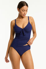 De Soleil Tie Front DD/E Tankini / Sea Level De soleil french navy