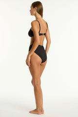 Spinnaker Retro High Waist Pant / Sea Level Spinnaker black
