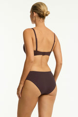 Essentials Edit Mid Bikini Pant / Sea Level Eco essentials cocoa