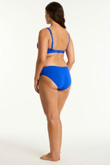 Eco Essentials Mid Bikini Pant / Sea Level Eco essentials cobalt