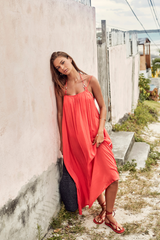 Resort Essentials Maxi Sundress / Sea Level Resort essentials flame