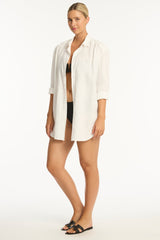Resort Linen Cover Up / Sea Level Resort linen