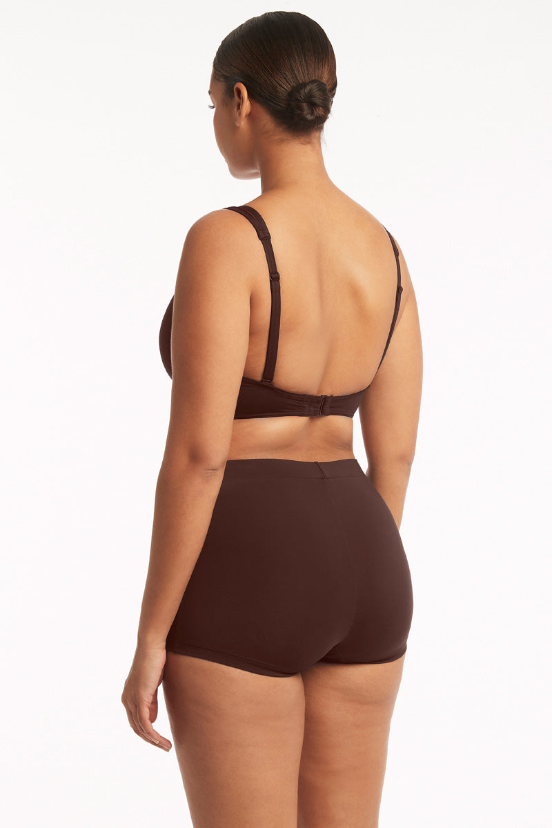 Essentials Edit Katie Boyleg Pant / Sea Level Eco essentials cocoa