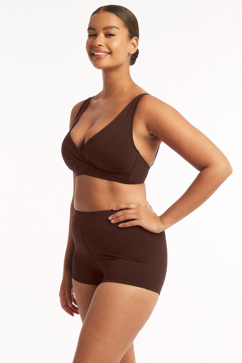 Essentials Edit Katie Boyleg Pant / Sea Level Eco essentials cocoa